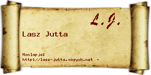 Lasz Jutta névjegykártya